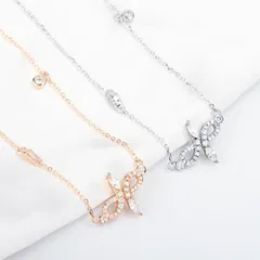 ネックレス シンプル アクセサリー ペンダント シルバー ピンクゴールド 可愛い カジュアル おしゃれ