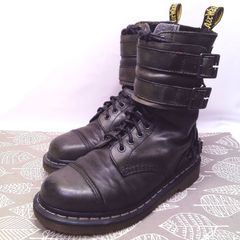【希少】ドクターマーチン　VARDEN　ベルト　本革　濃緑　ブーツ　11ホール　UK5　約24㎝