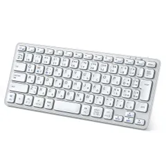 iCleverキーボードBluetoothキーボード無線ワイヤレスキーボード2.4Ghz静音キーボード(レシーバー付属)コンパクトキーボード薄型小型デュアルモードType-C充電式JIS基準日本語配列軽量