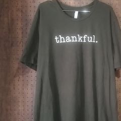 BELLA+CANVAS　「thankful.」プリントＴシャツ　サイズ３ＸＬ