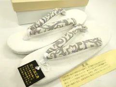 平和屋本店■和装小物　亜麻草履　スリーシーズン　春夏秋　麻　箱付き　逸品　新品　CXAA0491s5