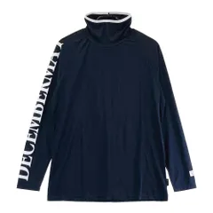 サイズ：XL DECEMBERMAY ディセンバーメイ  ハイネック 長袖Tシャツ バックロゴライン  ホワイト系 [240101429348] ゴルフウェア メンズ ストスト サイズ：XL DECEMBERMAY ディセンバーメイ ハイネック 長袖T