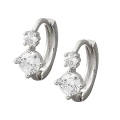 【シルバー × ピアス】[Cream dot. クリームドット公式] ピアス レディース 金属アレルギー ニッケルフリー キャッチレス 中折れ 開閉式 フープ ビジュー 小粒 小さめ 大人 上品