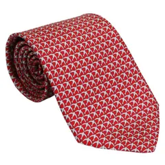 サルバトーレ フェラガモ salvatore ferrgamo ネクタイ レッド系 シルク100％ イタリア製 702852 ギフト プレゼント
