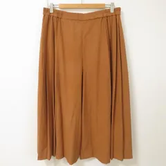 #anc アズノウアズ ドゥバズ AS KNOW AS de base パンツ スカンツ 3 キャメル色 ワイド プリーツ アンクル丈 レディース [945225]のサムネイル