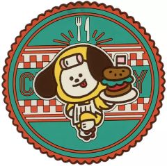 [중고] 머그컵·탕만 CHIMMY(지민) Diner 코스터 [이치반 복권 BT21 Diner] L상