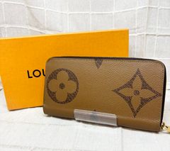 　LOUIS VUITTON ジッピーウォレット モノグラム ジャイアント M69353 ブラック×ブラウン M-1083