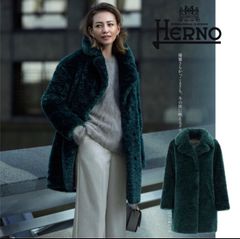 雑誌掲載*HERNO CA000440D ヘルノ エコファー コート サイズ40 - EU