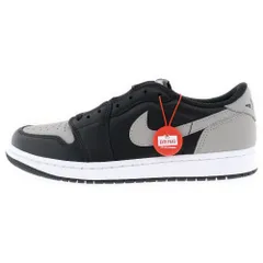 NIKE (ナイキ) AIR JORDAN 1 RETRO LOW OG エアジョーダン 1 レトロ シャドウ ローカットスニーカー グレー/ブラック US9/27cm CZ0790-003