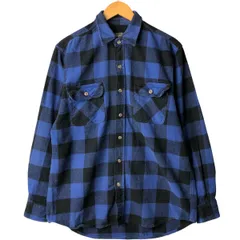 古着 フィールドアンドストリーム FIELD&STREAM バッファローチェック 長袖 フランネルチェックシャツ メンズL相当/eaa586172