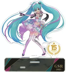 【中古】アクリルスタンド・アクリルパネル 初音ミク(森倉円イラスト) 15周年記念 アクリルスタンド 2019Ver. 「初音ミク GTプロジェクト」