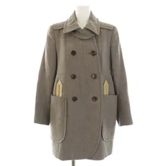 カルヴェン CARVEN ステンカラーコート アウター ミドル ウール 麻混 リネン混 36 S グレー /YTのサムネイル