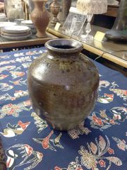 藤森陶志 備前焼陶芸 蕃山窯 茶色陶器丸型壺 - メルカリ