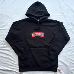 17ss Supreme COMME des GARCONS SHIRT Box Logo hoodie Mサイズ シュプリーム コムデギャルソン ボックスロゴ パーカー ブラック 黒 未使用
