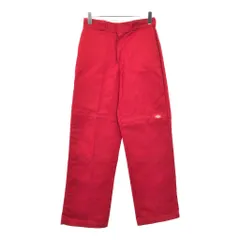 Dickies ディッキーズ ダブルニー ワークパンツ レッド(メンズ W30 L32)中古 古着 V3166