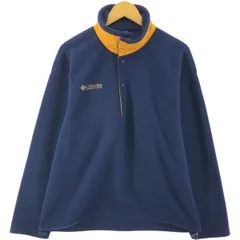 古着 90年代 コロンビア Columbia ハーフスナップ フリースプルオーバー USA製 メンズM相当 ヴィンテージ/eaa501176