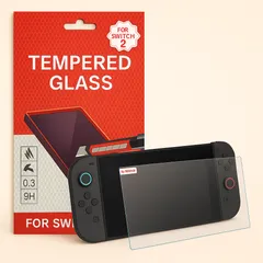 Nintendo Switch2専用 強化ガラスフィルム 画面保護フィルム 9Hハードコート 指紋防止 ブルーライトカット 飛散防止仕様 スイッチ2 簡易パッケージ版