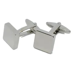 カフスボタン カフス カフリンクス 四角 結婚式 新郎 シルバー フォーマル 礼服 シャツ モーニング ブライダル ウエディング タキシード 父の日 [M43]