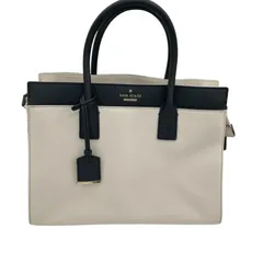 186000 現状品 kate spade new york ケイトスペードニューヨーク ハンドバッグ 白・黒バイカラー 2way レディース