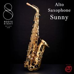 アルトサックス ROOTE8 Sunny ラッカー 初心者 入門 吹奏楽 マウスピースキャップ サムレスト タンポ インテリア プレゼント 卒業 入学 趣味 保証付き 技術者検品後発送