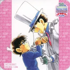 【中古】コースター 江戸川コナン＆怪盗キッド(向かい合わせ) オリジナルコースター 「名探偵コナン 連載30周年記念カフェ」 コラボドリンク注文特典