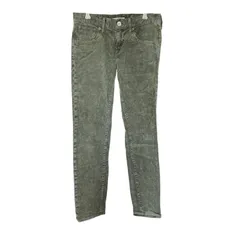 Z1568  RED CARD レッドカード ロングパンツ サイズ23  コーデュロイ  ダークグリーン カーキ 緑 レディース 日本製 スキニーストレート