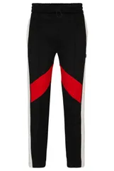 Size:M_Color:ブラック [HUGO] [ヒューゴ] リラックスフィット ジャージー トラックパンツ メンズ M ブラック