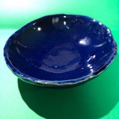 丸深皿：青と白の2種