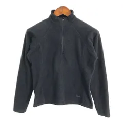 00年代 patagonia パタゴニア キャプリーン ハーフジップ フリースジャケット アウトドア ブラック (レディース M) 中古 古着 S4171
