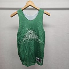Don Alleson Athletic バスケシャツ ゲームシャツ ノースリーブ 緑 白 ヴィンテージ メンズ レディース 古着 M-C-428