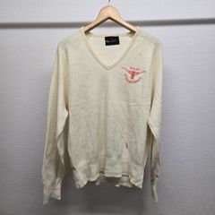 PINESTSTE ニット セーター テキサス M 白 ヴィンテージ メンズ 古着 M-C-394