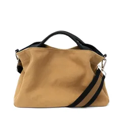 [VITAFELICE] ヴィータフェリーチェ 本革×キャンバス 2way トートバッグ レディース inb-10001z (キャメル) [キャメル]