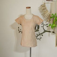asana ヘンプコットン スリムTee・草木染めライトツリー