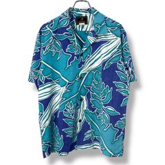 90s Palmy Cotton Hawaiian Shirt Made in HAWAII 【L】 90年代 パルミー ハワイアンシャツ アロハシャツ かりゆし ハワイ製 半袖 古着 ヴィンテージ ビンテージ vintage used