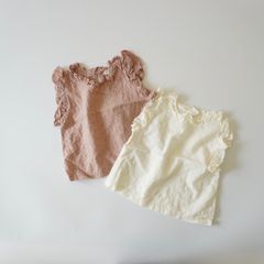 shirring blouse / cotton house