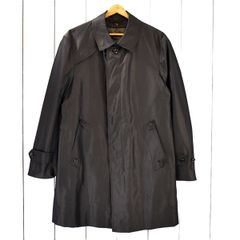 4TJ046】ダックス DAKS シルク混 比翼仕立て 5つボタンシングル 取外し可能ライナー付 コート L 光沢ダークグレー 0355-CC-DD-YW-0602【中古】【メンズビジネス】202410