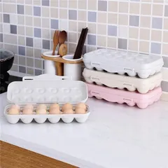 卵ケース 卵収納ボックス 12個収納 冷蔵庫用 持ち運び 玉子ケース 区分保管 取り出し便利 食品保存容器 2点セット