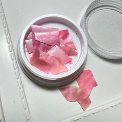 天然シェル ピンク ハンドメイド ネイルパーツ ケース付き