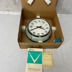 ★美品　箱付き　セイコー　バス時計　掛け時計　Transistor　TTF-531　黄緑