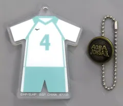【中古】キーホルダー 岩泉一 スクールアイコンボタン付きアクリルチャーム 「一番くじ ハイキュー!! ～全国への道～」 F賞