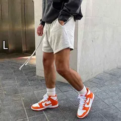 [L]メンズ ファッション 服 男性用 オシャレ シンプル 大人 かっこいい 大きいサイズ ストリート 紳士服 韓国 スタイル スポーツ ショート パンツ ストリート 五分丈 パンツ 綿 無地 カジュアル ストレッチ トレーニング フィットネス パンツ