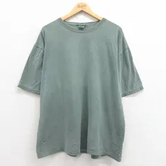XL/古着 ギャップ GAP 半袖 ビンテージ Tシャツ メンズ 00s 無地 大きいサイズ コットン クルーネック 緑 グリーン 25aug08 中古