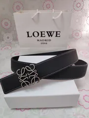 美品✨LOEWE ベルト タッセルモチーフ ブラウン レザー 75 幅広タイプ s-musee_360718142