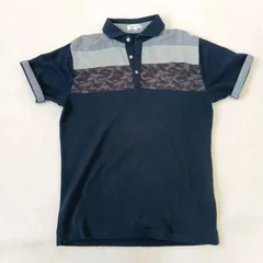 【THE SHOP TK ザ ショップ ティーケー】半袖ポロシャツ メンズ ネイビー XL