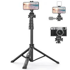 【新着商品】XXZU 170cm 三脚 スマホ カメラ 三脚 スマホスタンド 自撮り棒 長い セルカ棒 携帯 スタンド じどり棒 さんきゃく 遠隔撮影リモコン 360°回転調整 カメラ三脚/一脚 ミニ三脚 安定 40Wcob撮影用ライト/ビデオカメラ/ウェブカ