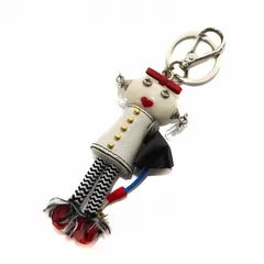 PRADA - プラダ ロボット キーホルダー 人形 白 ホワイト 黒 ブラック 赤 ■OH 楽天市場】PRADA プラダ ロボット キーホルダー エドワード