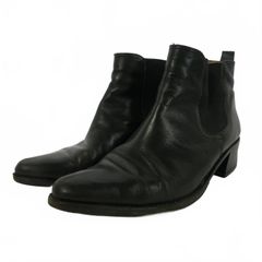 ラルフローレン RALPH LAUREN サイドゴアブーツ ショートブーツ レザー 6 1/2 23.5cm ブラック 黒