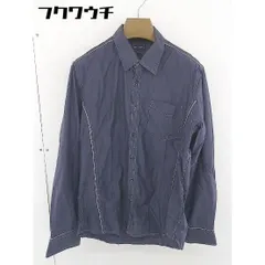 ◇ ◎ MALE&Co. メイルアンドコー 長袖 シャツ サイズL ネイビー系 メンズ  【中古】 【1109230003757】のサムネイル
