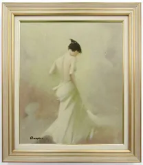 油絵 肉筆画手描き作品外寸縦87センチ×横76センチ裸婦