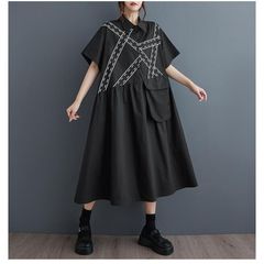 モード系  シャツワンピース レディース 夏服 半袖 ゆったり コットンシャツワンピース さりげない肌見せで女性らしさUP 大人可愛い着こなしにぴったり きれいめ